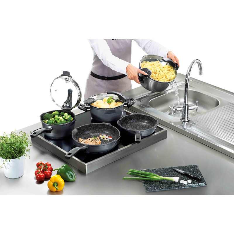 8 - Piece Non-Stick Aluminum Cookware Set