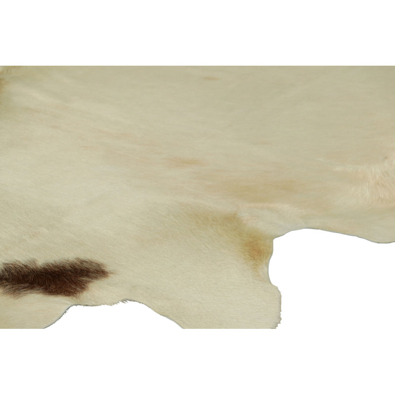 Rug & Kilim’S Extra Large Cowhide Rug In Beige, White And Cream Tones