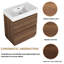 Ensemble de meuble-lavabo simple 29,75 po avec plateau en résine Pavit-278999124-288605386
