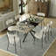 Table de salle à manger rectangulaire extensible de 55,11 po à 70,86 po avec 4 chaises-1921772938-1921772943