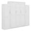 Lit escamotable avec deux garde-robes et tablette de rangement-730318151