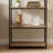 4-Tier Open Metal Frame Bookshelf With Vintage Brown Finish-2069691951