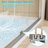 46"-48" W x 72" H Framed Double Sliding Shower Door in Brushed Nickel with Clear Tempered Glass, Dual Handles-133944992-134316722