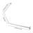 Corner Shower Curtain Rod for Bathroom Bathtub