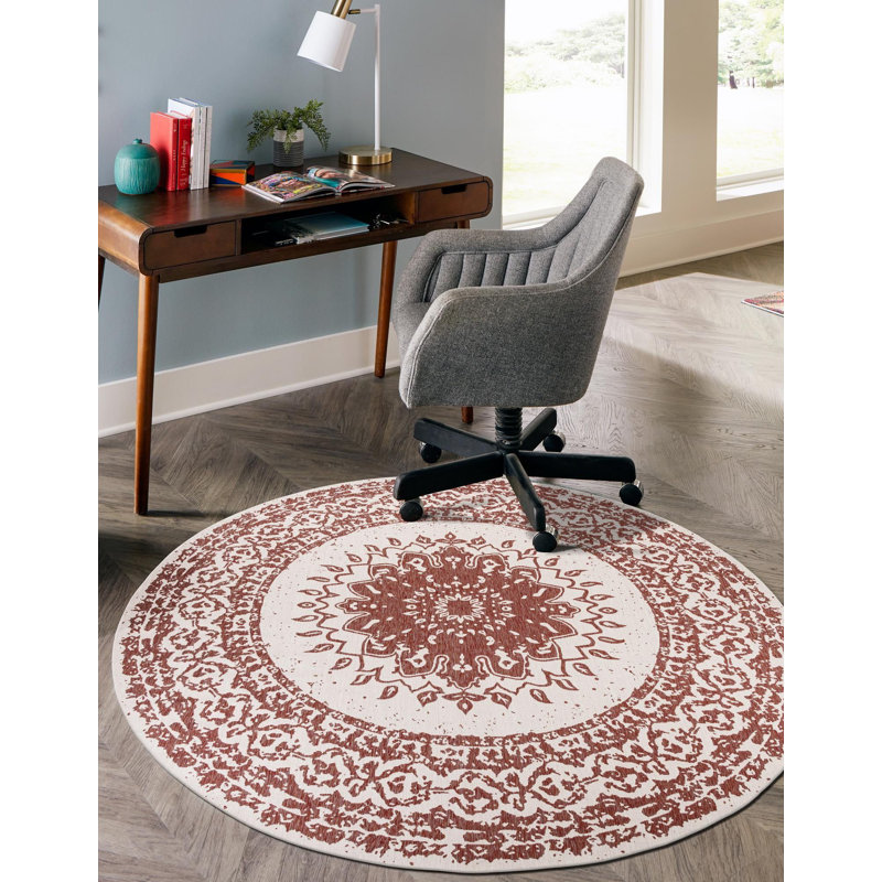 Tapis de couloir Contemporary Hitchens, Rond 3 pi 1 po
