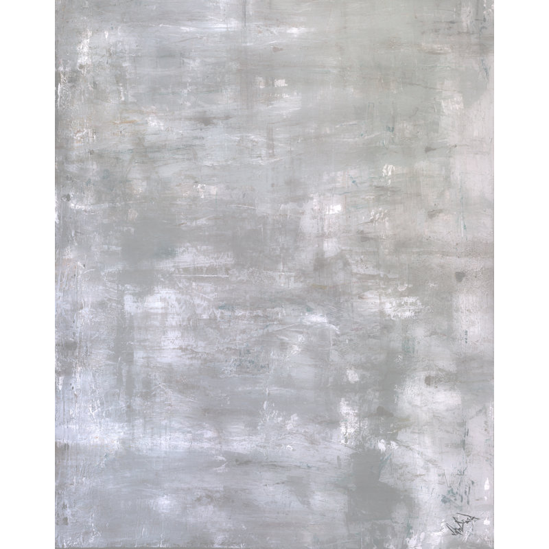 Abstract Print by John Beard, Black Floater Framed, 32" H x 26" W x 2" D