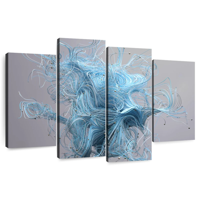 Tangled Digital Abstract, 18" H x 30" W