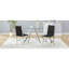 Ensemble de 2 chaises de salle à manger ergonomiques, cuir synthétique, cuisine moderne