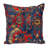 18" Blue and Red Cotton Throw Pillow