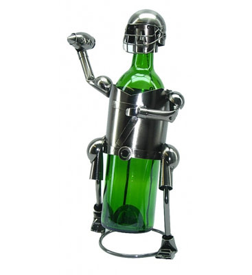 Fraizer Tabletop Wine Bottle Rack in Silver