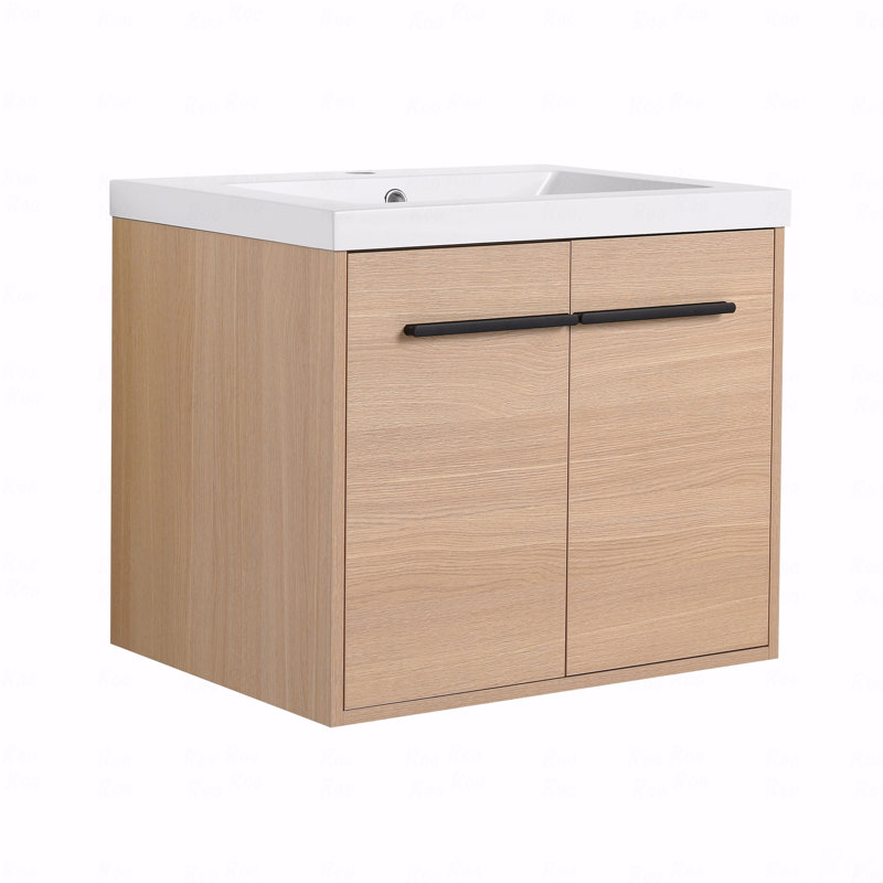 Meuble-lavabo 24 po avec lavabo à poser en résine, 2 portes, 24"