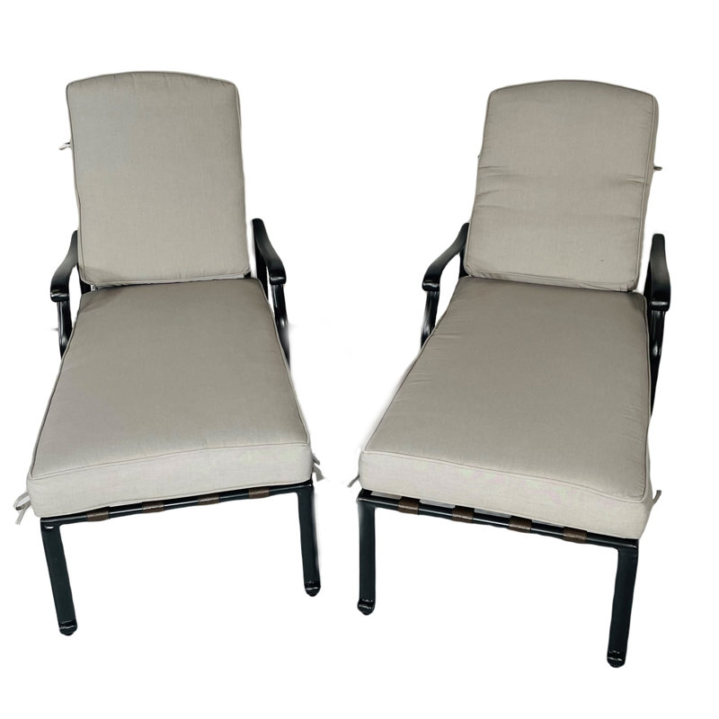 Chaise longue Humza avec paire de coussins