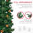 Artificial Christmas Tree, Slender Tree With Metal Base-128843189