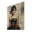 Portrait de mode glamour intemporel III sur bois-510664570