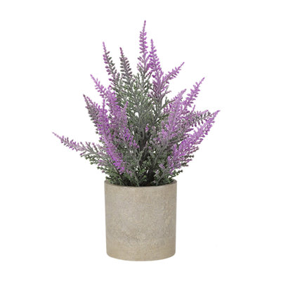  Faux fleurs artificielles pour la décoration de la maison Plantes artificielles Petites plantes artificielles pour les fleurs de lavande