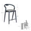 Konika Upholstered Counter Stool with Metal Frame