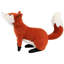 Décoration de table 15,75 "renard assis en peluche orange et crème