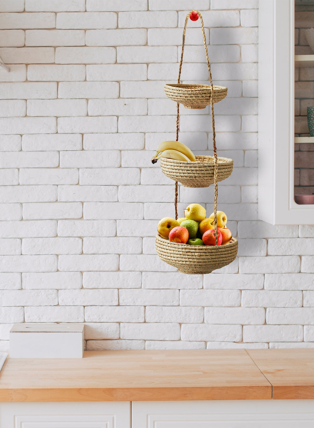 Fox Run Gold 3-Tier Hanging Fruit Basket