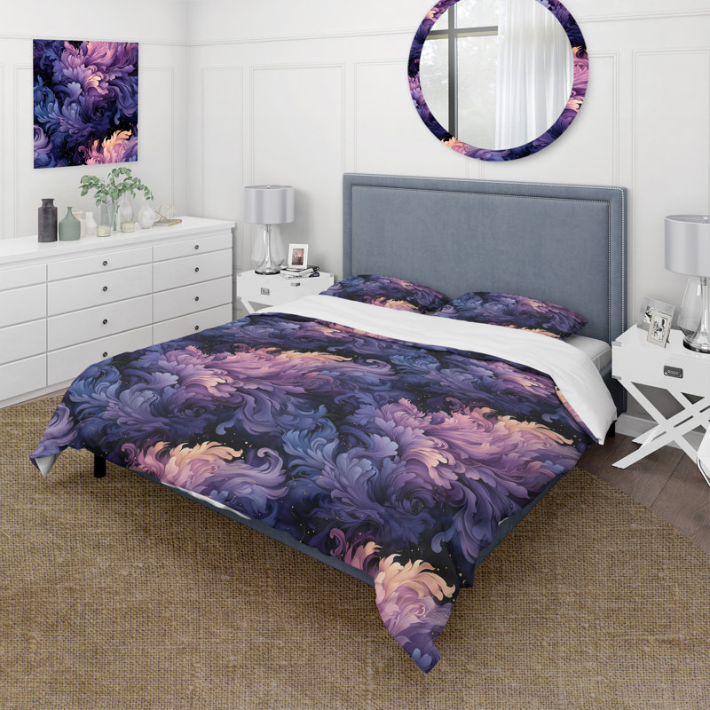 Ensemble de housse de couette Celestial, Housse de couette pour très grand lit et 2 très