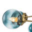 6 - Light Chandelier with Glass Accents