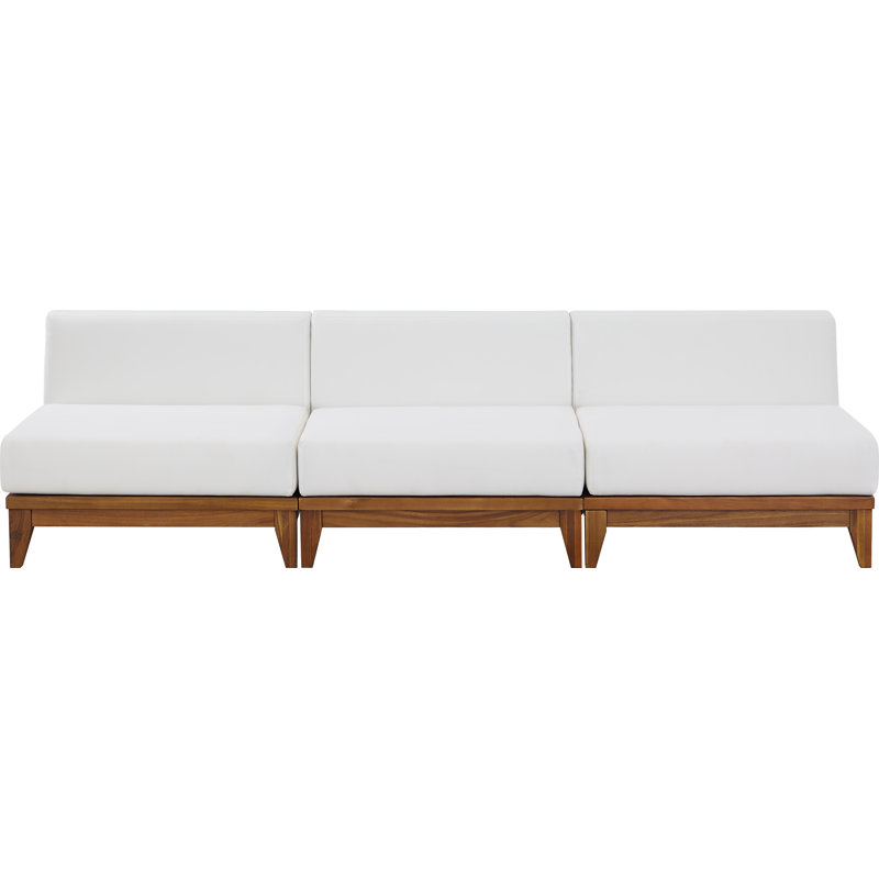Canapé d'extérieur avec coussins 103,5 po Rio