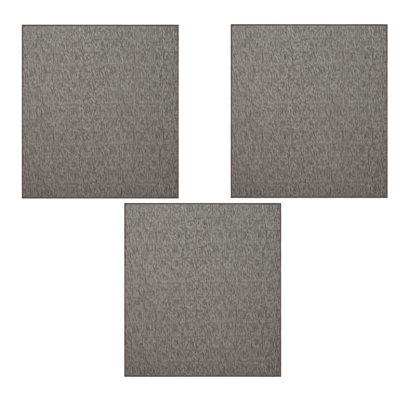 Ensemble de tapis intérieur / extérieur en nylon touffeté à la machine Loralea, Octogone 3 pi