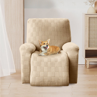 Housse pour fauteuil inclinable à coussins carrés/rectangulaires