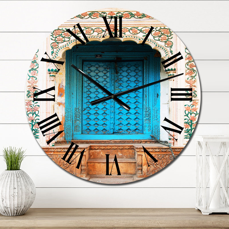 Horloge murale bleue, Petit