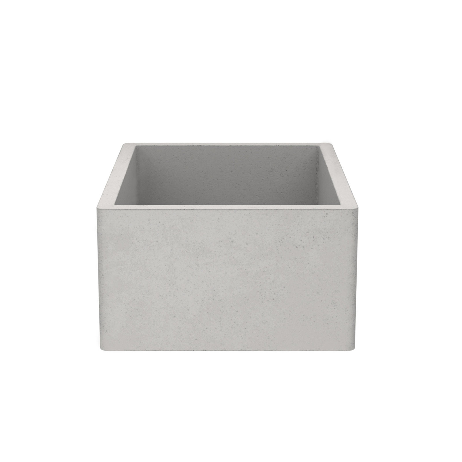 NativeStone Farmhouse 24" Concrete Sink, Ash
