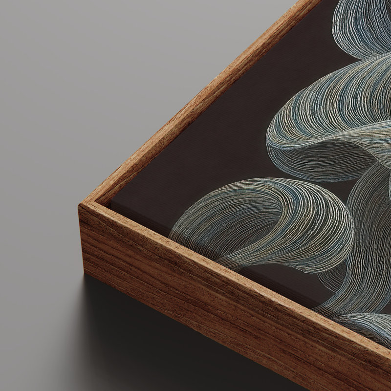 Art mural encadré, impressions sur toile rétro abstraites, Naturel, H 36 po x l 24 po