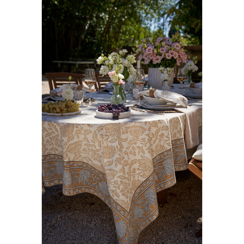 Nappe Peeples - bleu / brun - 71 po x 142 po, L 142 po x l 71 po