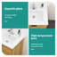 Comptoir de meuble-lavabo rectangulaire en céramique 24 po x 18 po blanc - 1 trou de robinet, trop-plein, teinture, évier résistant aux acides, faible absorption d'eau, optimisation de l'espace