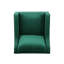 Fauteuil club en velours vert