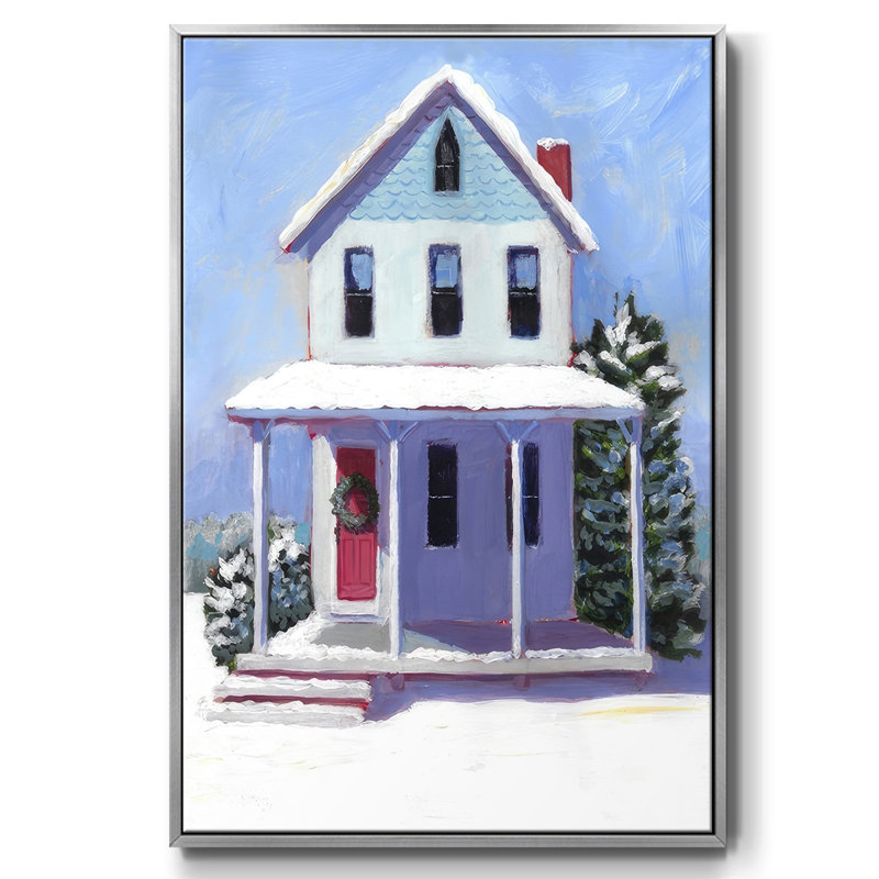 Victorian Home I, reproduction d'art sur toile, Encadrement argenté, H 25 po x l 17 po x P 1,5 po