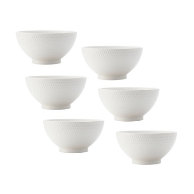Diamant 12 oz. Bol à riz en porcelaine
