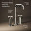 Purist Widespread Bathroom Sink Faucet with High Cross Handles and High Gooseneck Spout-1932399793