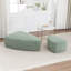 Repose-pieds rembourré en fausse fourrure 2 pièces Sam-6597433