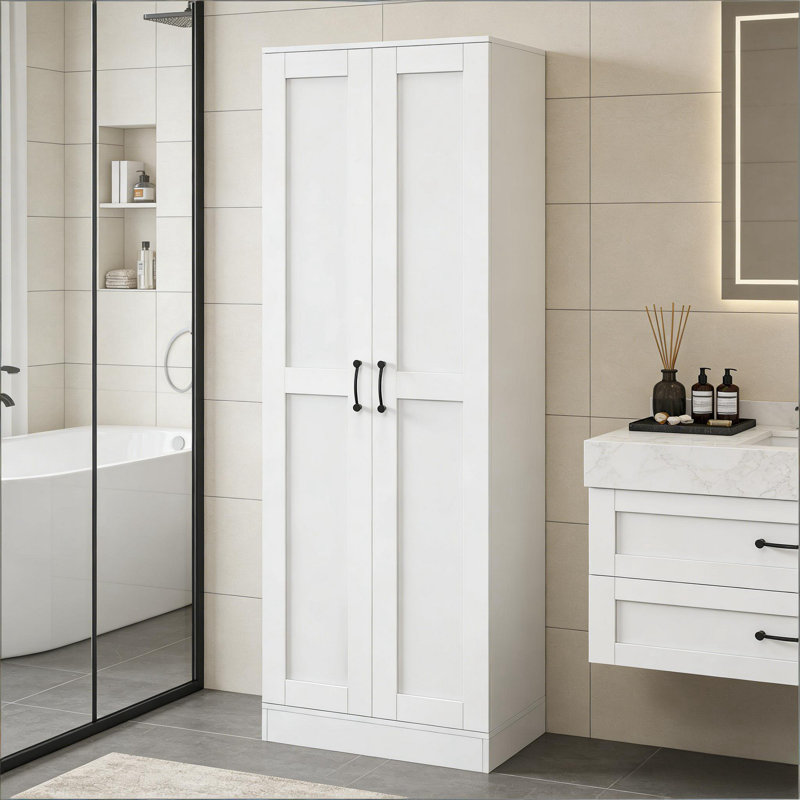 Armoire de rangement familiale, Blanc