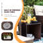 5 Pieces Outdoor Patio Chairs Set,PE Wicker Conversation Furniture with Cushions,Coffee Table,White-675951229