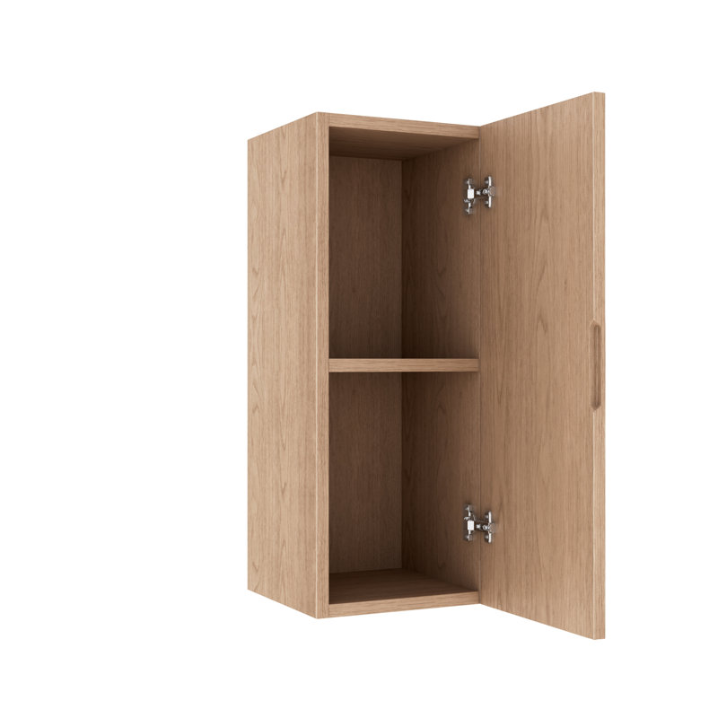 Armoire murale de salle de bain Kali, H 29,53 po x l 11,81 po x P 11,81 po, Bois naturel clair