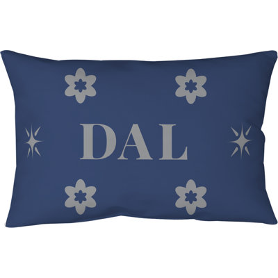 Oreiller en polyester filé Dallas Basketball 25 po x 18 po