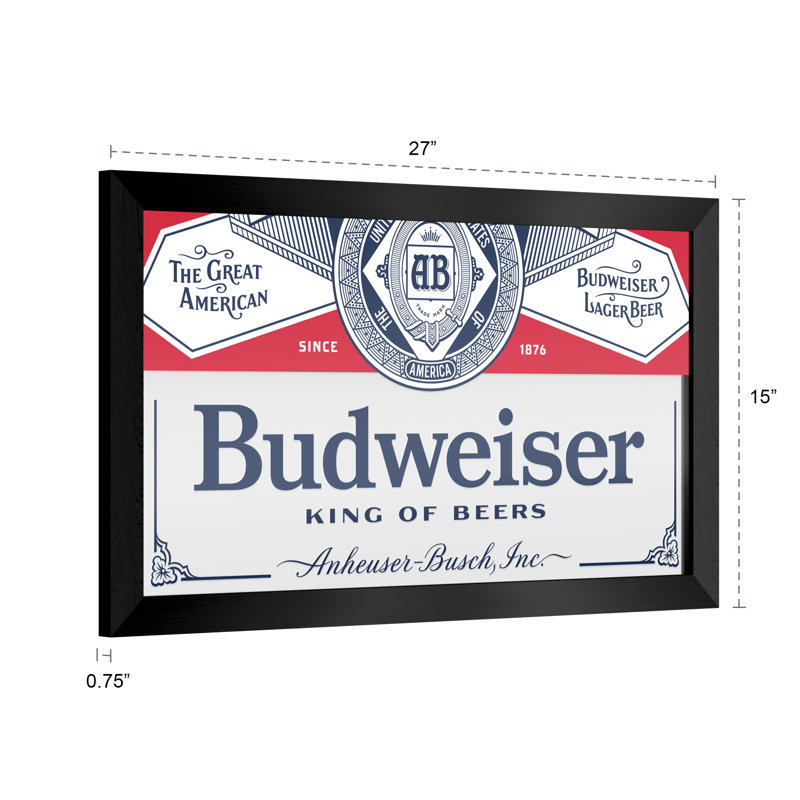 Budweiser Rectangle Mirror