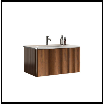 Ensemble de meuble-lavabo simple 29,90 po avec plateau en céramique Tuskahoma