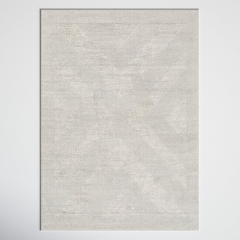 Arean Light Gray Machine Washable Area Rug, Rectangle 1'11" x 3'9"