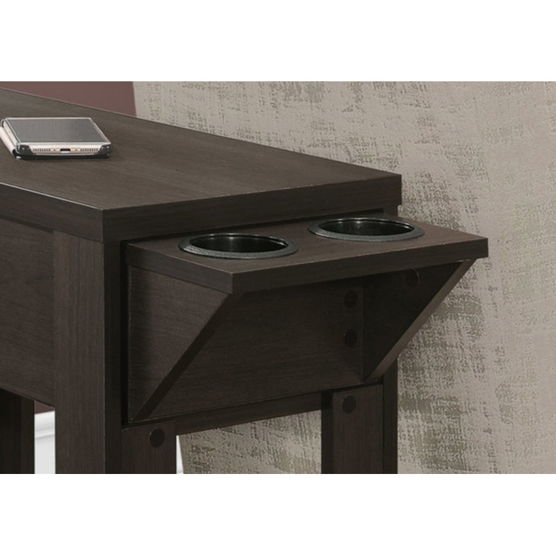 Accent Table, Side, End, Storage, Lamp, Living Room, Bedroom, Laminate, Transitional, Espresso Wood