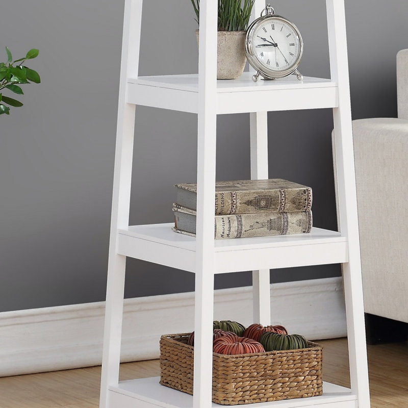 Portemanteau avec tablettes de rangement à 3 niveaux, Blanc