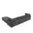 33.00×129.00×95.50 Inch Reversible Modular Sectional Sofa, Customizable Layout & Easy Assembly, Corduroy Upholstered Couch With Medium Firm Cushion For Living Room  Dark Gray-1255778775
