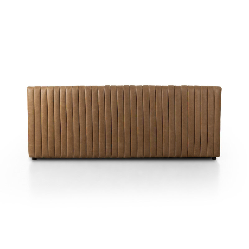 Augustine Upholstered Dining Bench, 31.5" H x 49" W x 28" D, Palermo Drift Genuine Leather
