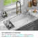 KRAUS Turino™ 33" L Fireclay Workstation Drop-In / Undermount Single Bowl Kitchen Sink