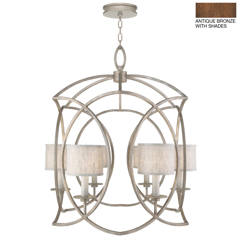 Lustre rond Cienfuegos, Bronze antique, Oui, H 36 po x l 30,5 po x P 30,5 po